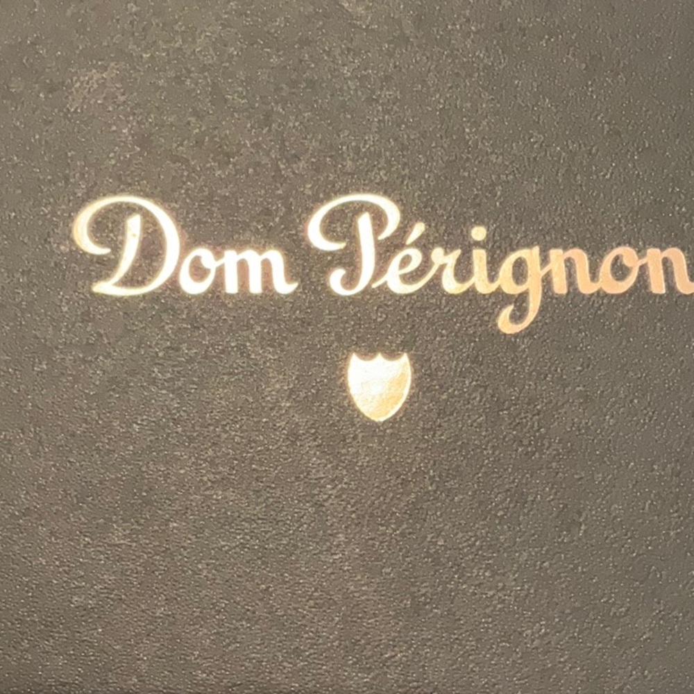 empty 1998 Dom Perignon bottle & box